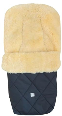 Kaiser Coosy Lammfell Kinderwagen Fußsack, 85 x 45 cm, Universal Passform (anthracite)
