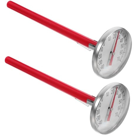 HIAKDOFT Mechanisches Auto Thermometer Kfz Thermometer Klimaanlagen Temperaturanzeige Innenraum Fahrzeugmechanik Batteriefrei Vielseitig Einsetzbar