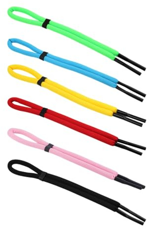 FUGLUS Brillenband Schwimmfähig,6 Stück 65cm Brillenband Sport,Anti-Verlust Brillenbänder,Verstellbare Brillen Band für Wassersport Bootfahren Surfen Herren Damen(6 Farben)