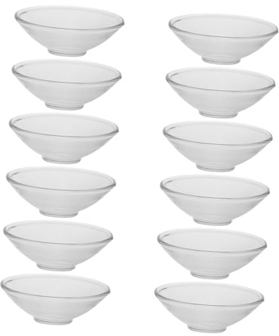 FUTUREORYY 12pcs Candle Drip Protector Tray Reusable for Taper Candle Wax Holder Decorative Glass Drip Guards for Home Restaurant Use