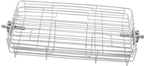 Cage de rôtissoire extensible réglable – Grille de barbecue pour poissons, poulet, agneau et ailes – Outil de barbecue en plein air parfait pour le camping et les barbecues dans le jardin avec design
