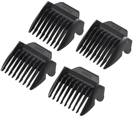 AUAU-4 Stück Aufsteckkämme For Haarschneidemaschinen (3 Mm, 5 Mm, 7 Mm, 9 Mm), Einfache Montage