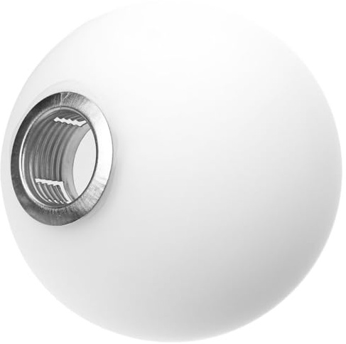 Hoement Paralume di Ricambio Globo di Vetro per Lampadario, Sfera Paralume Vetro Bianco, Protegge la Lampada e Diffonde la Luce per Cucina e Caffè