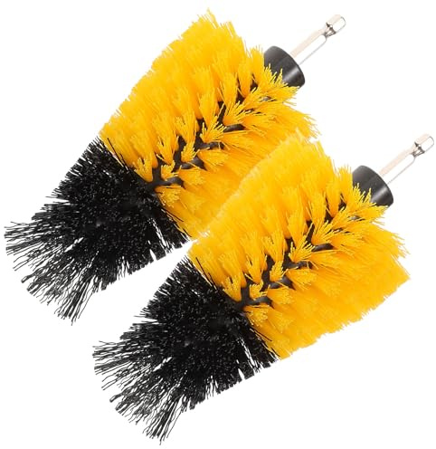 Pp Drill Heads Steel 2pcs Cleaning Brush Attachment | 0.35mm Easy to Install, Wire Diameter Versatile Design, for Comprehensive Cleaning