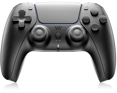 Quodudu Wireless Controller for PS-5, NO RGB, Bluetooth Gamepad with Support Microphone, 6 Axis Sensor, 3.5mm Audio Jack, Compatible with PS-5 Pro/Slim/PC Platforms