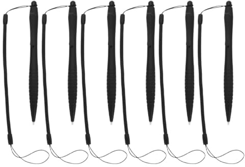 IMUSINICE Set da 6 Penne Stilo Leggere per Schermo Resistivo con Cinturino Elastico Anti-perdita e Supporto Clipboard per Tablet, Perfette per Uso Domestico in Viaggio