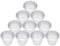 Homgaty 10pcs Pudding Moulds, Nonstick Muffin Tin Dariole Moulds Aluminium Egg Tart Mold Cups Basins for Desserts DIY Baking (2.9 x 1.8 x 2.2Inch)