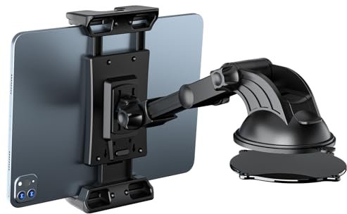 OHLPRO Tablet Autohalterung-Universelle 360° Drehbare Tablet Halterung Auto Vorne, Tablethalterungen Auto Geeignet für iPad, Galaxy Tab, Switch und Andere 5-13 Zoll Tablets und Smartphones