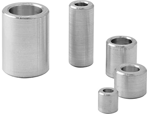 FASTON Aluminium Distanzhülsen M10 Ø innen 10,5 mm (4 Stück) Hülsen Abstandshülsen Buchse Distanzbuchsen Abstandsbuchsen Schildhalter Ø Außen 15 mm Länge 15 mm