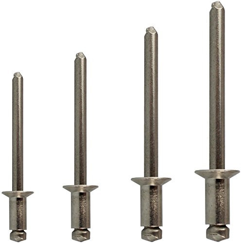 D´s Items | Zugdornnieten mit Senkkopf - 4,8x16 - DIN 7337 - Edelstahl A2 - [100 Stück] - | Blindnieten | Popnieten | Dornnieten | Nieten V2A