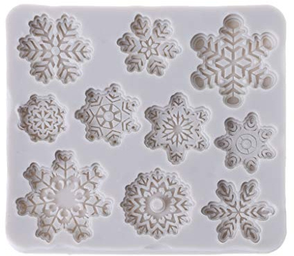 Christmas Silicone Mould Snowflake Shape Fondant Cake Chocolate Candy Making Moulds DIY Xmas Decor