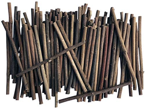 Twigs for Crafting – 100 Natural Wooden Sticks for Fairy Houses, DIY Projects & Rustic Decorations | 10 cm Mini Logs for Kids Crafts & Loose Parts