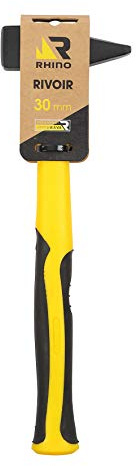 RHINO - Marteau rivoir 30 mm avec manche incassable (Trimatière) - Marteau postillon, à river, à garnir - Garantie à vie - Disponible en plusieurs tailles