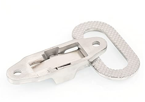 Riloer Klappbare Fußstütze Klappbare Steigbügel Edelstahl Fußstütze Edelstahl Klappbare Trittstufe Haltegriff für RV Truck Bus Trailer Van Camper Spezialcontainer