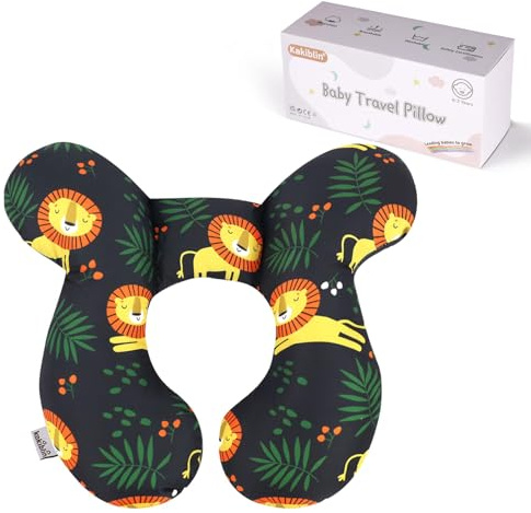 KAKIBLIN Baby Neck Pillow, Upgraded Baby Head Support Pillow