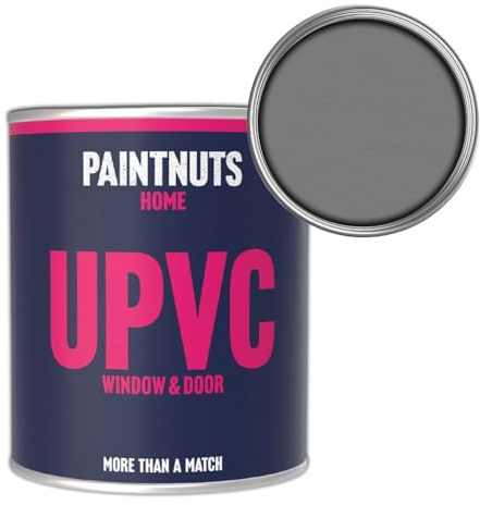 Paintnuts UPVC Window & Door Paint - RAL-7037 - DUSTY GREY Satin 500ml Tin