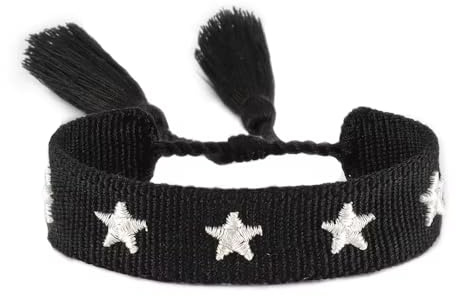 Generisch gewebtes Armband, Freundschaftsarmband, Webarmband, besticktes Armband