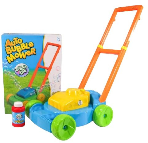 PNJB Auto Bubble Mower Spill, Blower Garden Party Toddler, Delightful, Toyproof Bubble, Lawn Mower Toy With Bubble Solution