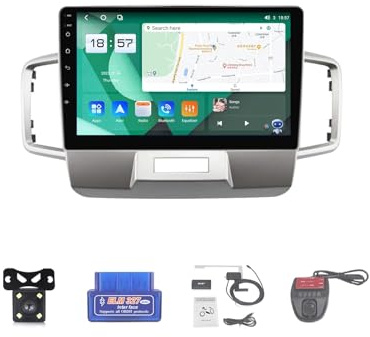 For Honda Freed 1 2008-2016 Car Stereo 2 Din Wireless Carplay Android Auto 10 Full IPS Touchsreen HD Live Rearview/BT 5.0/WIFI/4G SIM/DVR/GPS/SWC/OBD 2/FM AM Radio RDS DAB+DSP(Size:M800S)