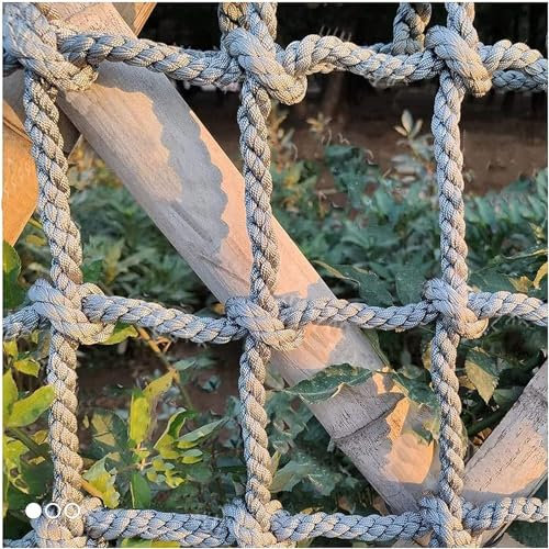 ININOSNP Outdoor-Kletternetz, Zäune, dekorative Pflanzen, gewebtes Kletterseil, Deckgeländer, Treppenhaus, Spielplatz(8mmX10cm)