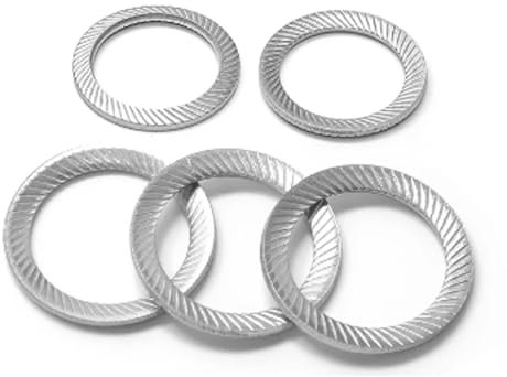 IVANDA Unterlegscheiben 2–50 Stück gezahnte Sicherungsscheiben aus Edelstahl, M3, M4, M6, M8, M10, M12, M14, M16, M18, M20, M25, M27, M30, gerippte Federscheiben Federscheibe