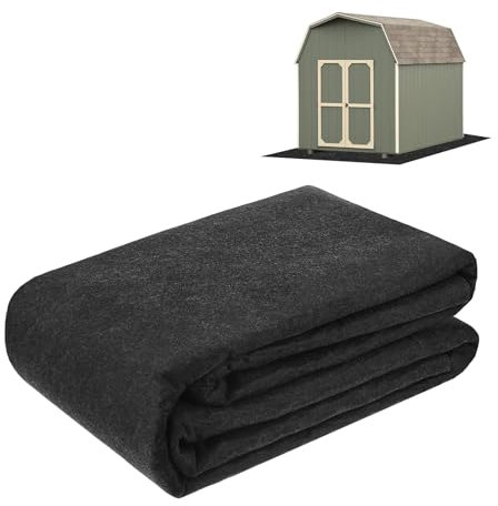 M METERXITY Outdoor Storage Shed Mat, 6x9 FT Waterproof Small Shed Flooring Mat for Patio Furniture Floor Protecting from Wear/Liquid/Dust/Oil, Non-Slip Carport Pad [Grey]