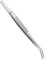 1 Pcs Stainless Steel Tweezers,Multipurpose Stainless Steel Tweezers,Universal Bent Tip Tweezers,Sewing Machine Tweezers for Daily Garden Tool(with Curved Pointed Serrated Tip)