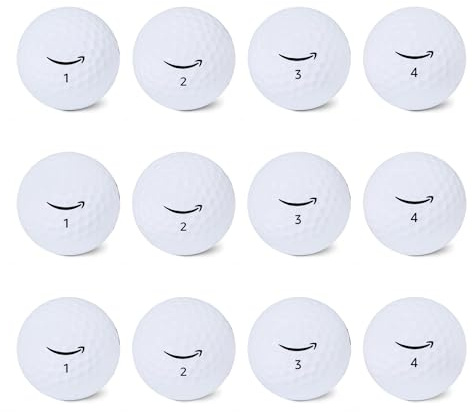 Amazon Basics Core Soft Golf Balls, 12-Pack, White
