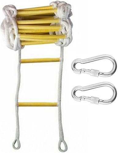 Strickleiter, Sicherheitsleiter, Feuerleiter, Outdoor-Rundleiter aus Nylon, weiche Leiter, Feuerleiter, Seil, Rettungsleine für Zuhause/Einfarbig/20M65Ft