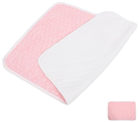 Milisten Coperta Urinaria e Traspirante in Cotone Lavabile, Cuscinetto Riutilizzabile per Cambio Pannolino e Mesi, per Ragazza
