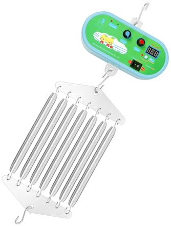 Babyschaukel Controller,12W Hängende Elektrische Baby Schaukel Steuerung,7 Federn und 3 Haken,Federwiege Controller mit Einstellbarem Timer für Babyzimmer,Kindergärten,Schlafzimmer