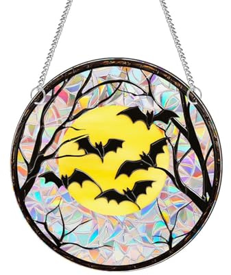 of Life Acrylic Window Hanging - 11.8 Inch Colorful Suncatcher for Home, Kitchen, Garden & Lightweight Mom, Dad, Housewarming (Not Glass) Stained Glass Elephant (D, 20X20cm)