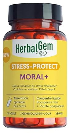 HERBALGEM - GEMMOCAPS® STRESS-PROTECT MORAL+ - Stress émotionnel - 30 Capsules