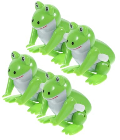 BESPORTBLE 4pcs Wind up Frog Toys Jumping Toys Bulk for Boys and Girls Party Favors Frog Decoration