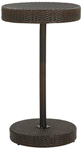 Tomostar Stehtisch, Bistrotisch, für den Garten, Braun, 60,5 x 106 cm, Polyratten