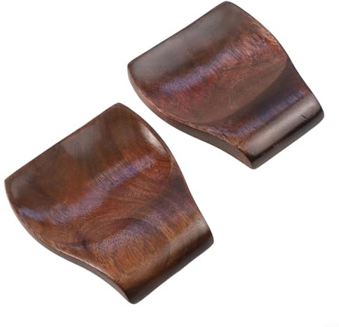 Shophubio Repose-cuillère en bois naturel pour comptoir, ustensiles de cuisine et louche à soupe, design moderne