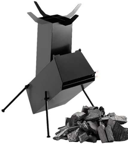 Ceprznvey Poêle à fusée, poêle à bois à fusée,Poêle à bois portatif - compact, poêle à brûleur chauffant, de tente pour la cuisine en plein air pour le camping, la randonnée, la pêche, la