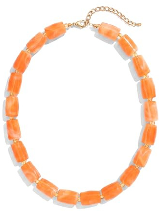 Joya Love Perlenketten für Frauen Trendige Mehrfarbige Candy Jelly Harz Säulenperlenkette Boho Statement Kräftige Choker-Kette Sommer Schmuck