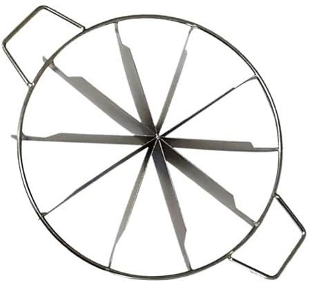 Cortador de porción de pastel – Regulación simetría, segmentación manual, marco de corte de queso industrial, rejilla de corte de pizza metálica | Herramienta de restauración para restauradores
