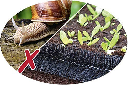 Schneckenzaun schwarz Ø 10 cm (10 Meter) aus eigener Produktion in Deutschland hergestellt