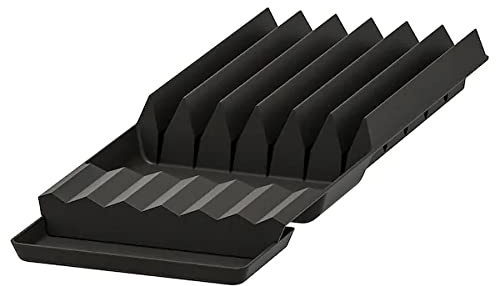 Uppdatera Messerfach 20x50 cm - Einsatz für Schubladen - Messerhalter - schwarz