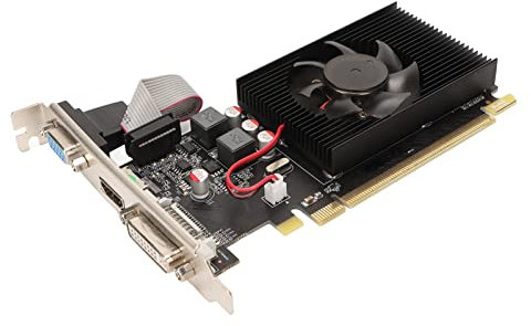 AMD HD7450 Graphics Cards, 600MHz 2GB DDR3 Graphics Card with HDMI VGA DVI Port, PCI Express X16 3.0, Fast Cooling 64 Bit Graphics Card for Desktop Computers
