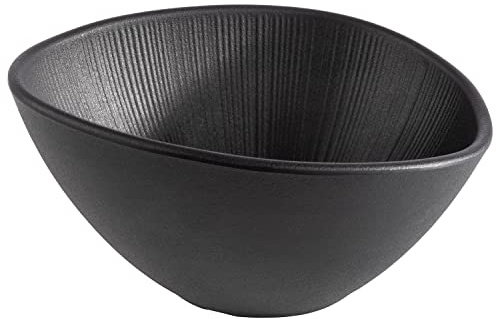 APS Nero 85093 - Cuenco de melamina para servir platos (19,0 x 16,5 x 9,0 cm, 0,5 L)