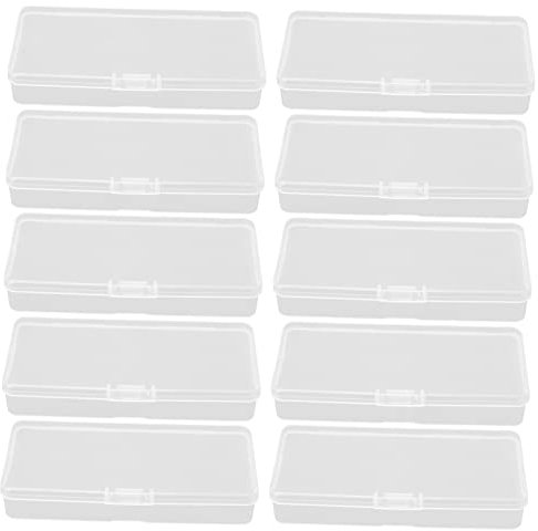 Cabilock 10 Uds Cajas Caso De La Cuchilla Contenedores De Escritorio Banco De Almacenamiento De Maquinillas De Afeitar Eliminación De Cuchillas Caso De Cuchillas Joyas Protector El Plastico