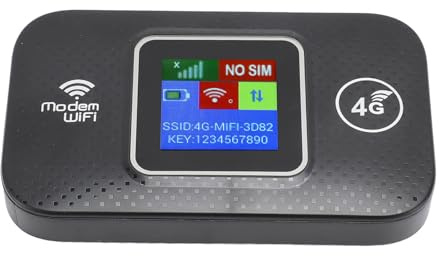 Hotspot Móvil WiFi 4G LTE, Router WiFi Portátil con Ranura para Tarjeta SIM, 150Mbps Alta Velocidad, Conecta hasta 10 Dispositivos, Router de Internet inalámbrico móvil para Viajes