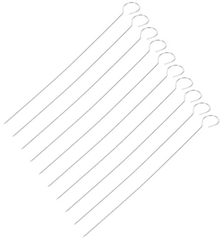 PAMINGONO 25stücke Grillspieße Aus Bratenspieße Fleischspieße Gemüsespieße Wiederverwendbare BBQ-spieße Grillstäbe Für Camping Und Grillen