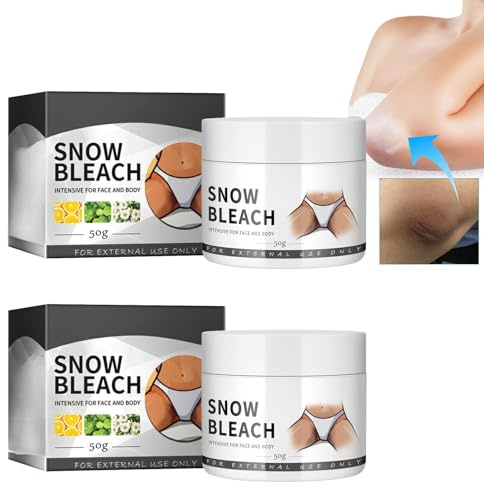 Hudljuskräm, mörk kräm för armhålor och lår, blekande underarm kräm, effektiv för armhålor, knän, armbågar, vit, reparation och hudstrukturering 2 st x 50 g whiteningcream-3