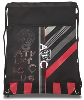 CYPBRANDS CyP Brands-Athletic Club, Mochila, Saco, Bolsos, Actividades extraescolares, Fútbol, Color Negro, Producto Oficial