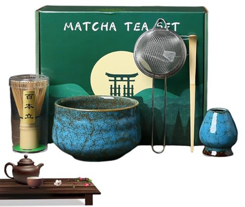 Set di fruste Matcha, ciotola e frusta per Matcha, kit per la preparazione del matcha, accessori per il matcha, frusta e scodella per la festa della mamma e uffici