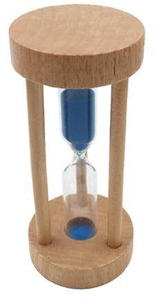 Alipis Orologio a Sabbia in Legno Da Minuti Timer Sabbia Blu Decorazione Contemporanea Per Casa e Ufficio Strumento Di Cronometraggio Per Cucina e Giochi